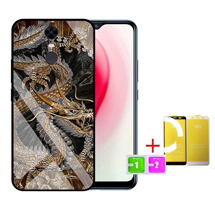 &quot;Combo 1 ốp lưng Xiaomi Redmi 5 PLus + 1 Cường Lực&quot; Mặt kính 3D sang trọng_Không Nhòe, Không Phai Hình( Tim shop )