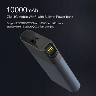 Bộ Phát Wifi 4G Xiaomi Zmi MF 885 Kiêm Sac Dự Phòng 10.000Mah