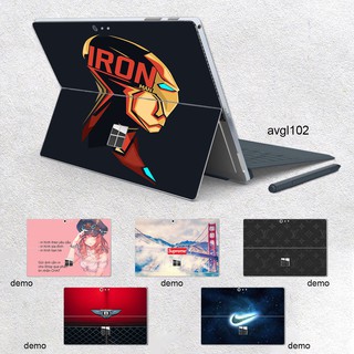 Skin dán hình iron man - Avenger - avgl102 cho Surface 3 2015; Go, Go 2, Go 3; Pro 2 3 4 5 6 7 8 9 X