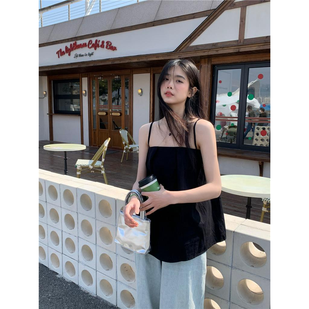 63886 Áo Yếm Cổ Phẳng Đơn Giản