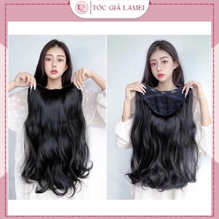  Tóc Giả Kẹp Chữ U Xoăn Dáng Dài Sợi Tơ Cao Cấp Làm Dày Phồng Tóc 60cm 