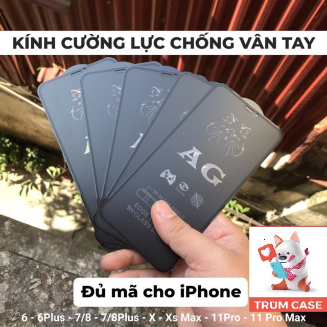 Đã có iphone 13 Kính cường lưc iphone chống bám vân tay chống chám full dòng ip 6,6s đến 11 pro max