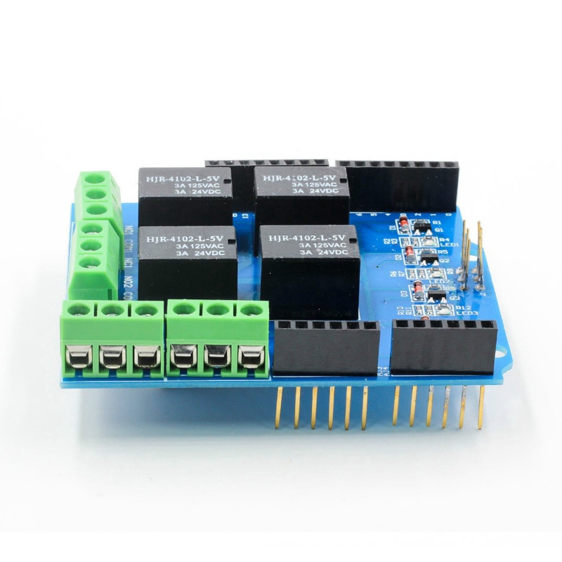 Mô Đun Rơ Le Mở Rộng 4 Kênh 5v Cho Arduino Uno R3 Mega 2560