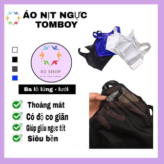 Áo nịt ngực tomboy- ba lỗ lửng lưới