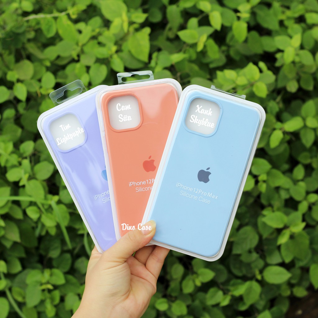Ốp lưng iphone Chống bẩn 20 màu silicon case cho 12 / 12Pro / 12 Promax - Dino Case | BigBuy360 - bigbuy360.vn