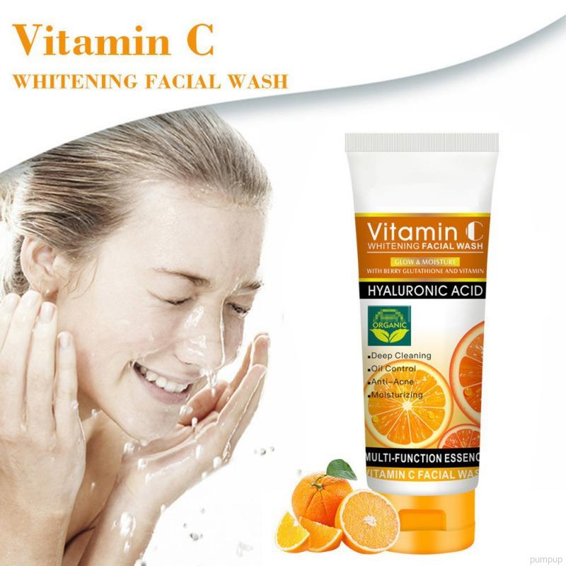Sữa Rửa Mặt Vitamin C 100g Dưỡng Ẩm Kiềm Dầu Làm Sạch Sâu Chăm Sóc