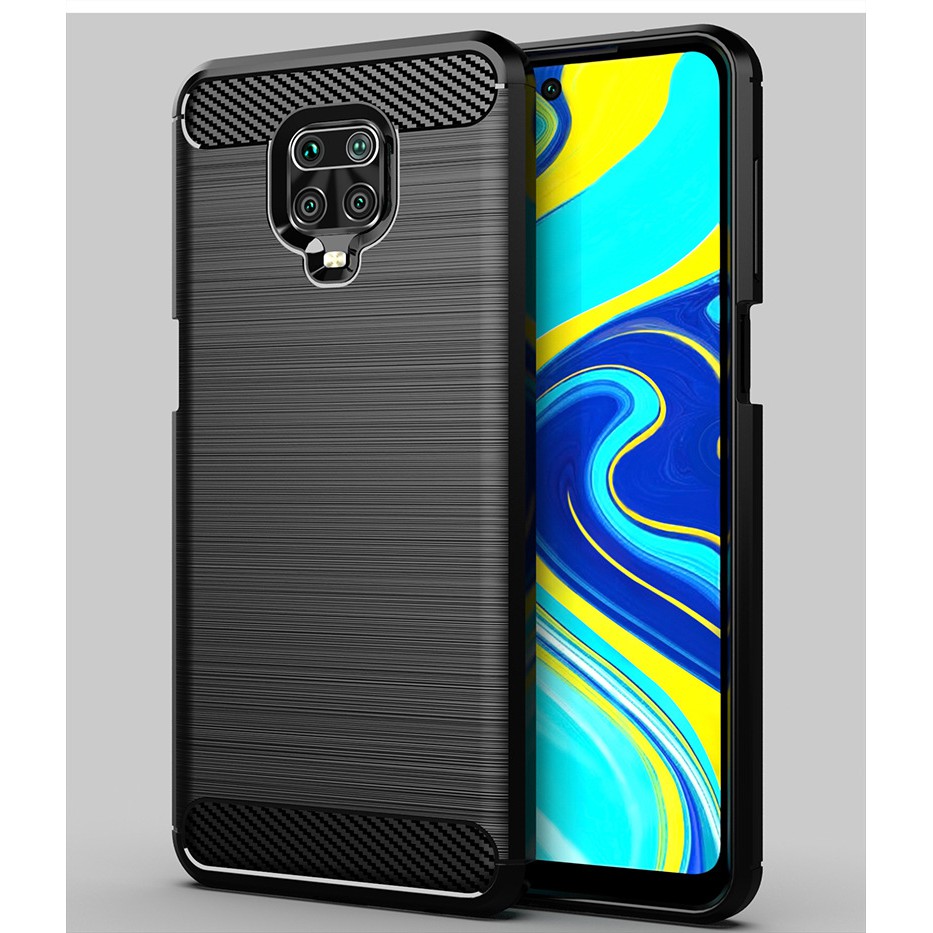 Ốp lưng Redmi Note 9 /9S/ Note 9 Pro/ Note 9 Pro Max/ Redmi 10X 4G ốp phay xước carbon vân kim cương chống shock cao cấp