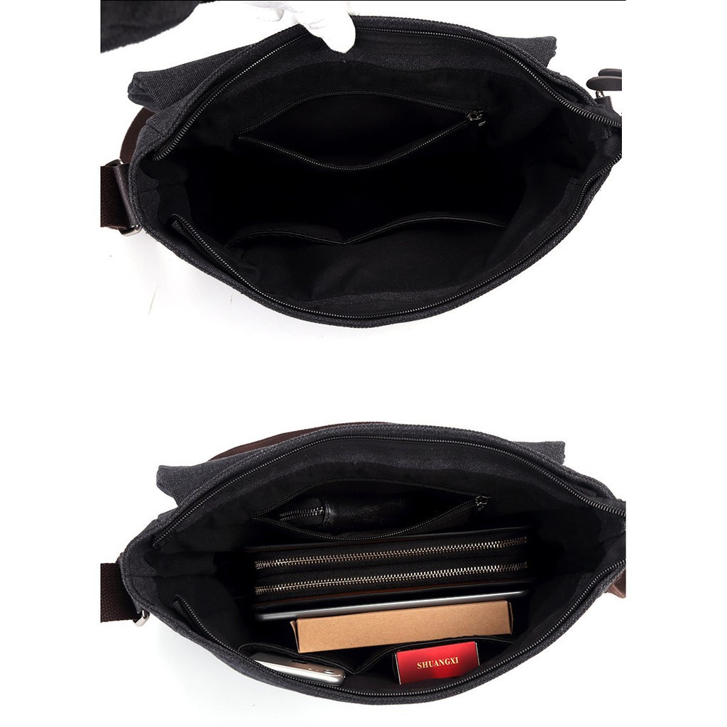 Túi Messenger Vải Bố Cho Nam