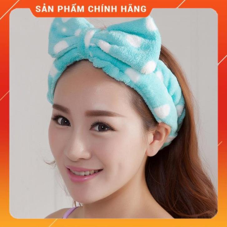 Băng Đô Nơ Rửa Mặt Mềm Mại Xinh Xắn