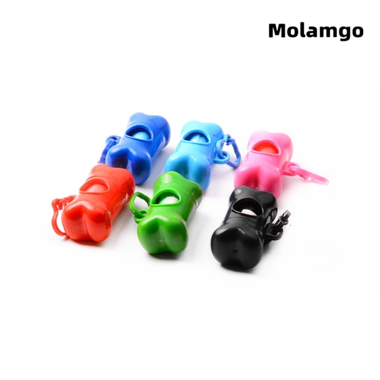 MOLAMGO Environmentally Friendly Bone Shape Box with Garbage Bag for pet