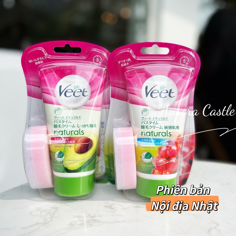 Kem tảy lông Veet | Hair Removal Cream Silk & Fresh | dành cho da nhạy cảm