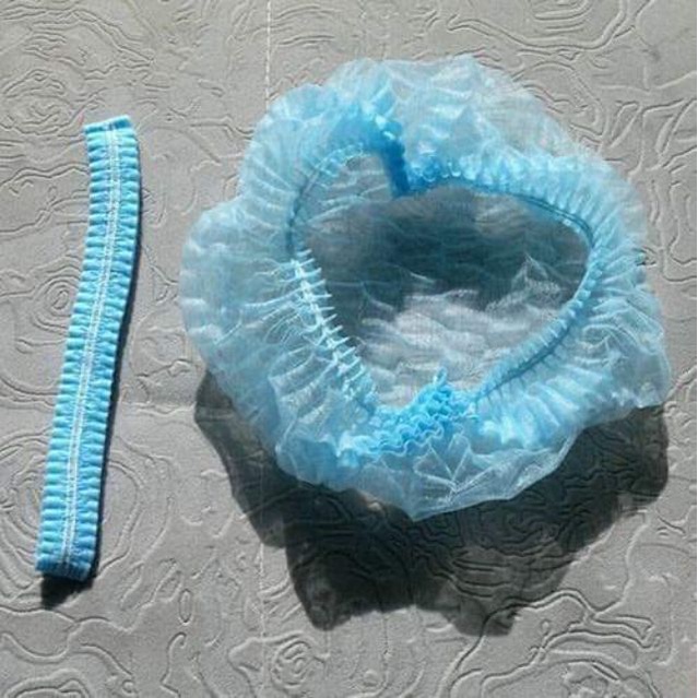 Mũ trùm đầu 100 cái, mũ con sâu y tế, mũ bọc tóc túm tóc - lucy store thiết bị vật tư spa