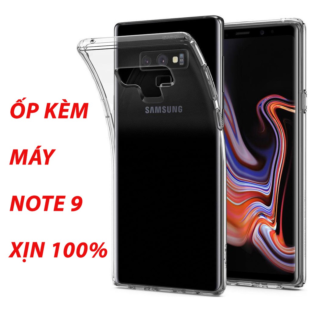 Ốp Galaxy Note 9 Silicone kèm máy trong suốt