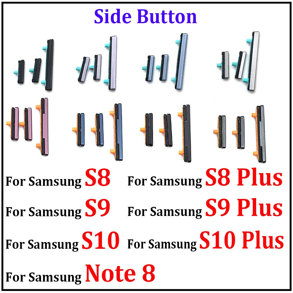 Bộ nút âm lượng + nguồn OFF cho Samsung Galaxy Note 8 S8 S9 S10 Plus