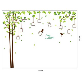 (HCM) Decal dán tường Cây treo khung ảnh 7 ( 210 x 275 cm )
