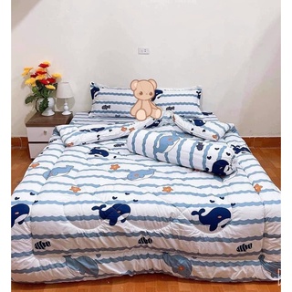 sét chăn phao ga gối poly cotton (chát chọn mẫu)