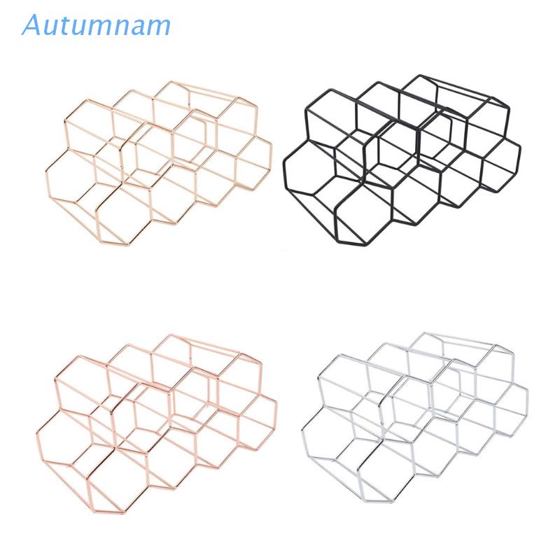 Giá Kim Loại Tổ Ong Để Chai Rượu Vang Tiện Dụng