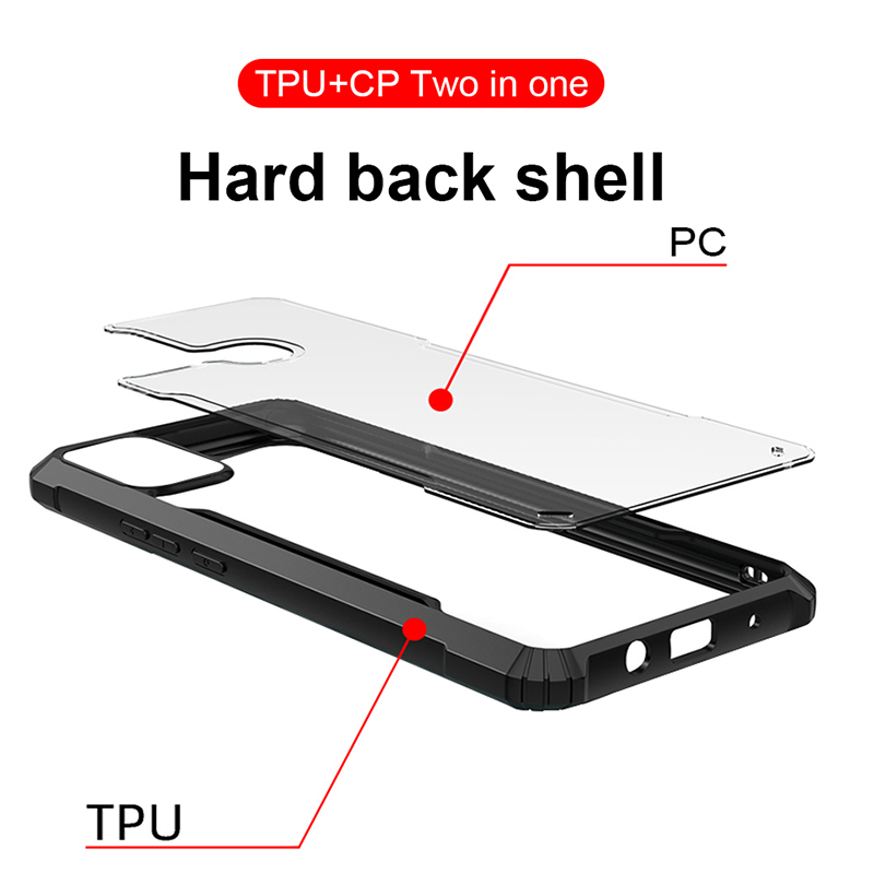 Vỏ điện thoại chống va đập Acrylic trong suốt Samsung Galaxy Note 20 10 9 S21 S20 FE s10 + plus LITE Ultra