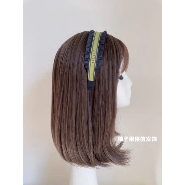 Cài tóc phối màu ruy băng trắng đen BOT DORIS sang chảnh phong cách Hàn Quốc