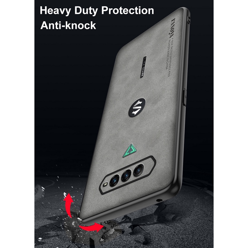 Bao Da Điện Thoại pu Chống Sốc Phong Cách vintage Cho xiaomi black shark 4 5 3 3s 4s pro Ốp