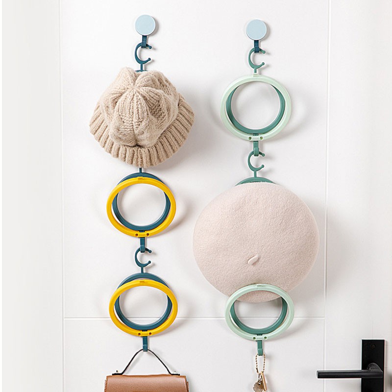 Phụ kiện treo túi xách/mũ nón trong nhà tắm/nhà bếp có thể xếp chồng lên nhau được tiện lợi