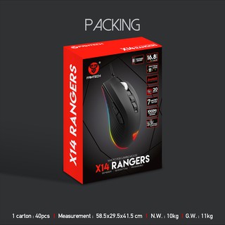 Chuột chơi game có dây Fantech X14