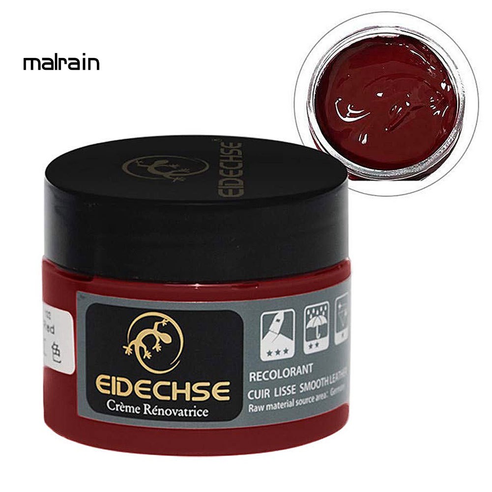 Mal Faux Leather Repair Cream Paste Shine Polish Care for Car Seat Couches Shoes