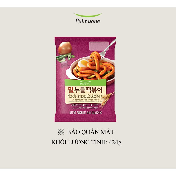 Tteokbokki dạng sợi Pulmuone 424g 2 phần ăn
