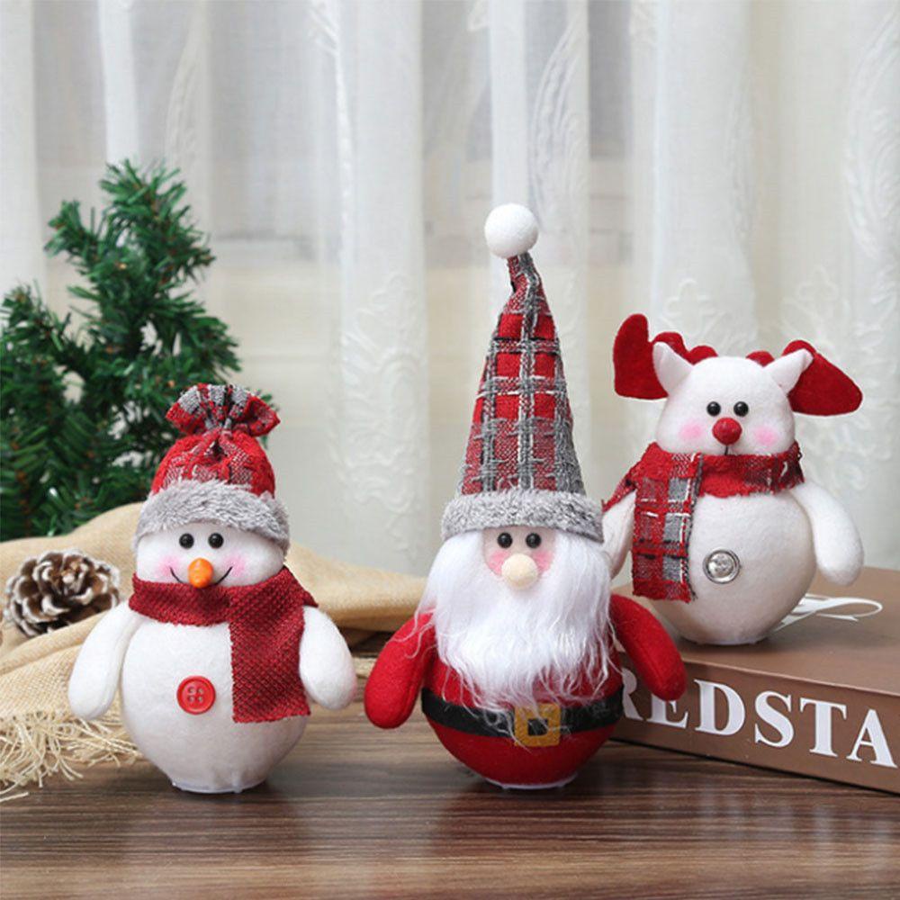 Búp Bê Ông Già Noel Phát Sáng Trang Trí Giáng Sinh