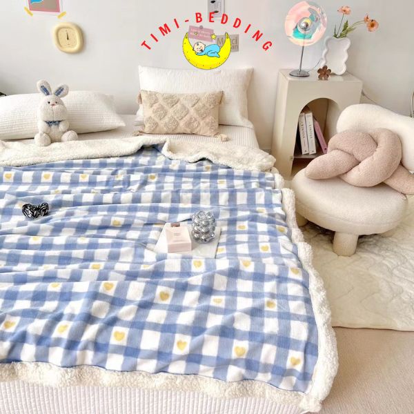 Chăn lông cừu nhân vật họat hình disney bề mặt mềm, mịn và không xù khi vệ sinh - Timibedding