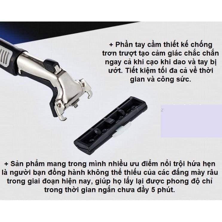 Rẻ Bất Ngờ  Dao Cạo Râu Bộ 36 Lưỡi Kép Siêu Bén, Tặng Kèm Kem Cạo,Cạo Siêu Sạch, Siêu Êm