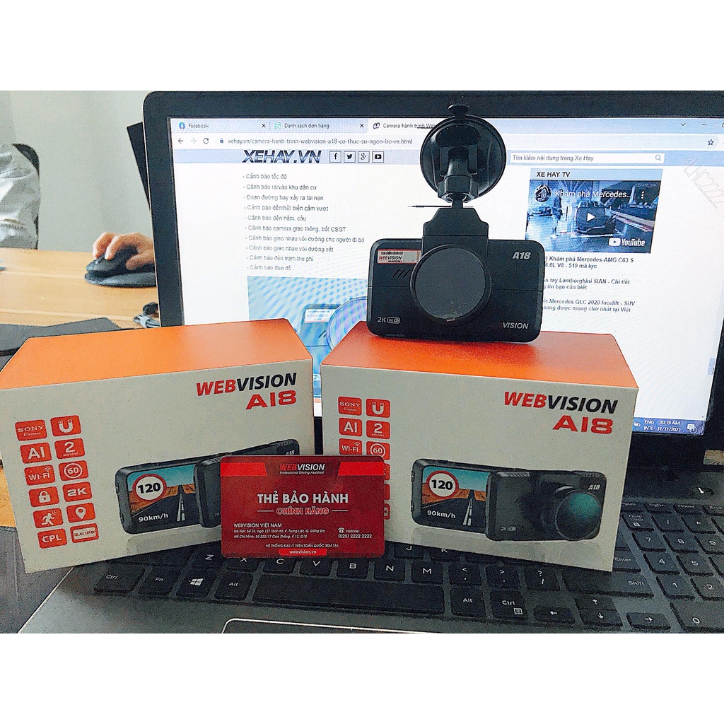 CAMERA HÀNH TRÌNH WEBVISION A18 Cảnh Báo Tốc Độ, Giới Hạn Tốc Độ Bằng giọng Nói, Độ Phân Giải 2k | BigBuy360 - bigbuy360.vn