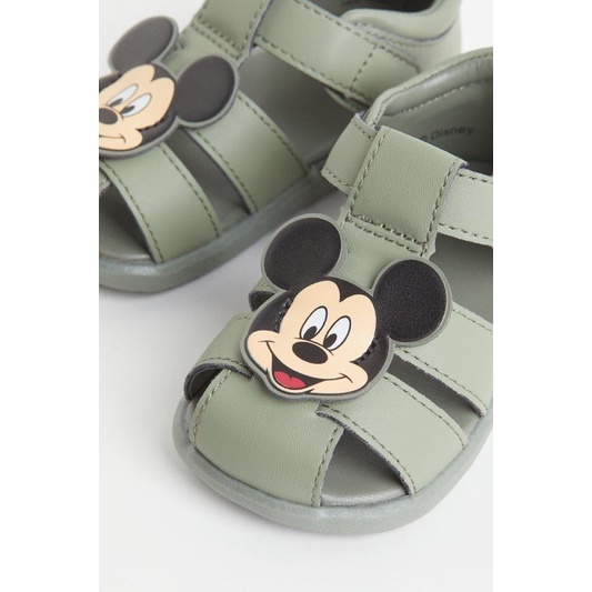 Dép sandal mickey xanh bé trai vợt sale