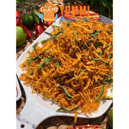100g Đồ ăn vặt Hà Nội Khô gà lá chanh chuẩn vị truyền thống thơm ngon mê ly - Yummi store | BigBuy360 - bigbuy360.vn