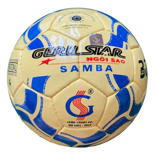 Quả Bóng Đá, Bóng Đá Size Số 4, Bóng đá Samba Geru star - Dungcusport tặng lưới + kim bơm