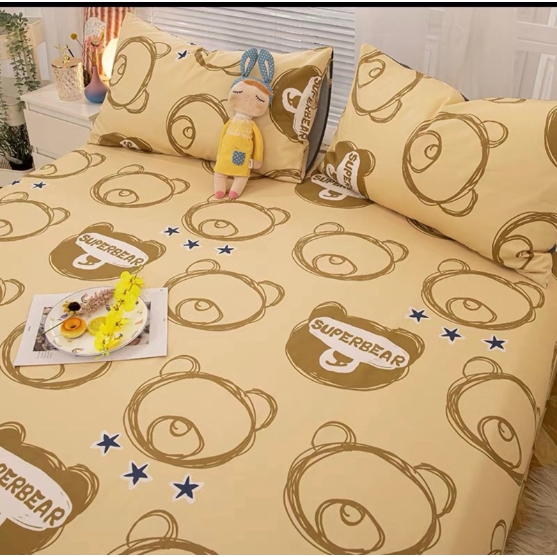 Sét ga gối Cotton Organic 100% mềm mát mịn ( không kèm ruột )