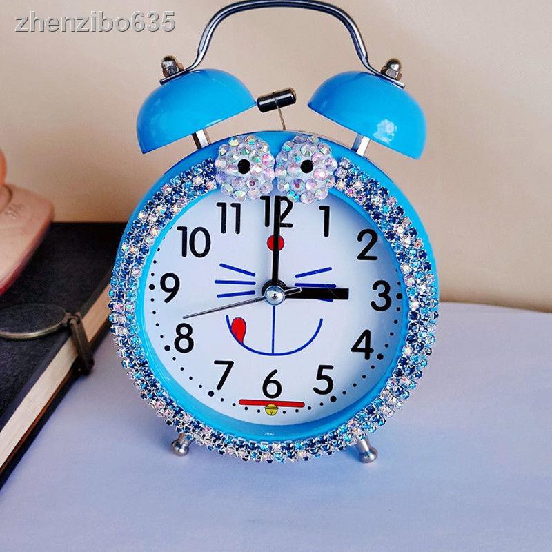 ♀❁✙Đồng Hồ Báo Thức Hình Hello Kitty Màu Hồng Dễ Thương Xinh Xắn