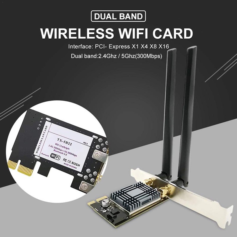 N1202 AR5B22 2.4G/5G Dual Band PCIE Network Card with Bluetooth 4.0 | BigBuy360 - bigbuy360.vn