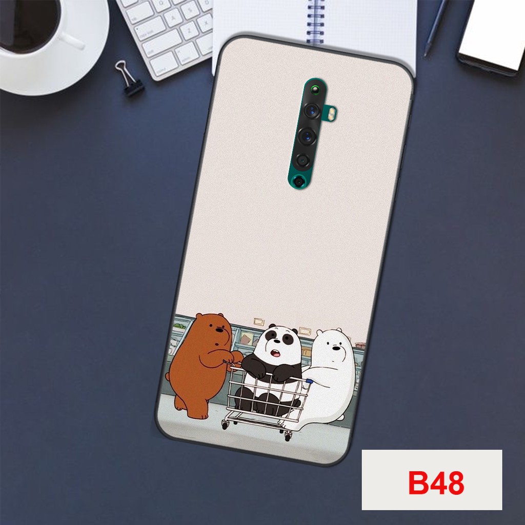 ỐP LƯNG OPPO RENO/RENO 2/RENO 2F HÌNH 3 CHÚ GẤU CỰC CUTE