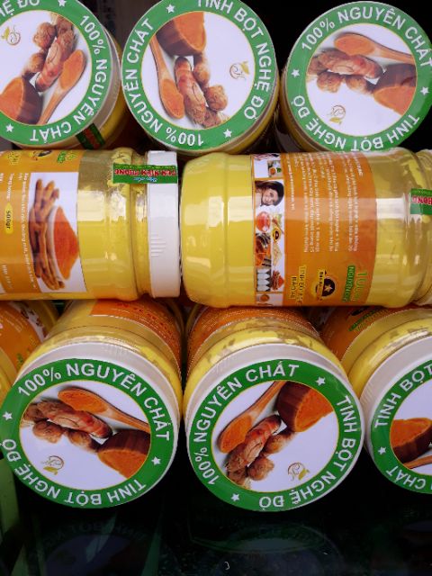 Tinh bột nghệ đỏ nguyên chất Bảo An 1kg đc 2 hộp như hình