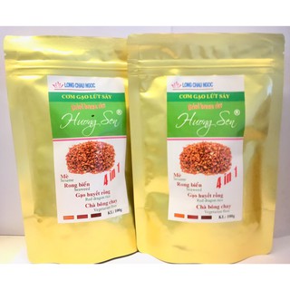 Cơm Gạo Lứt Sấy Long Châu Ngọc Hương Sen 4in1 100g