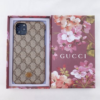Gucci mobile phone case Gucci classic leather case Apple protective case for iPhone11 11Pro 11ProMAX iPhone7/8/SE2020 7plus/8plus mobile phone case X XR XSMAX anti-drop