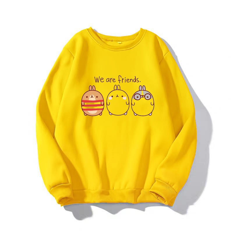 ÁO SWEATER NỮ IN WE ARE FIRENDS (NHIỀU MÀU)