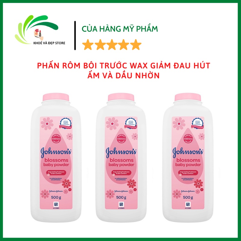 Phấn Rôm Johnson's Baby Hương Hoa Blossom Baby Powder 65G  Bôi Trước Wax Giảm Đau Hút Ẩm Và Dầu Nhờn