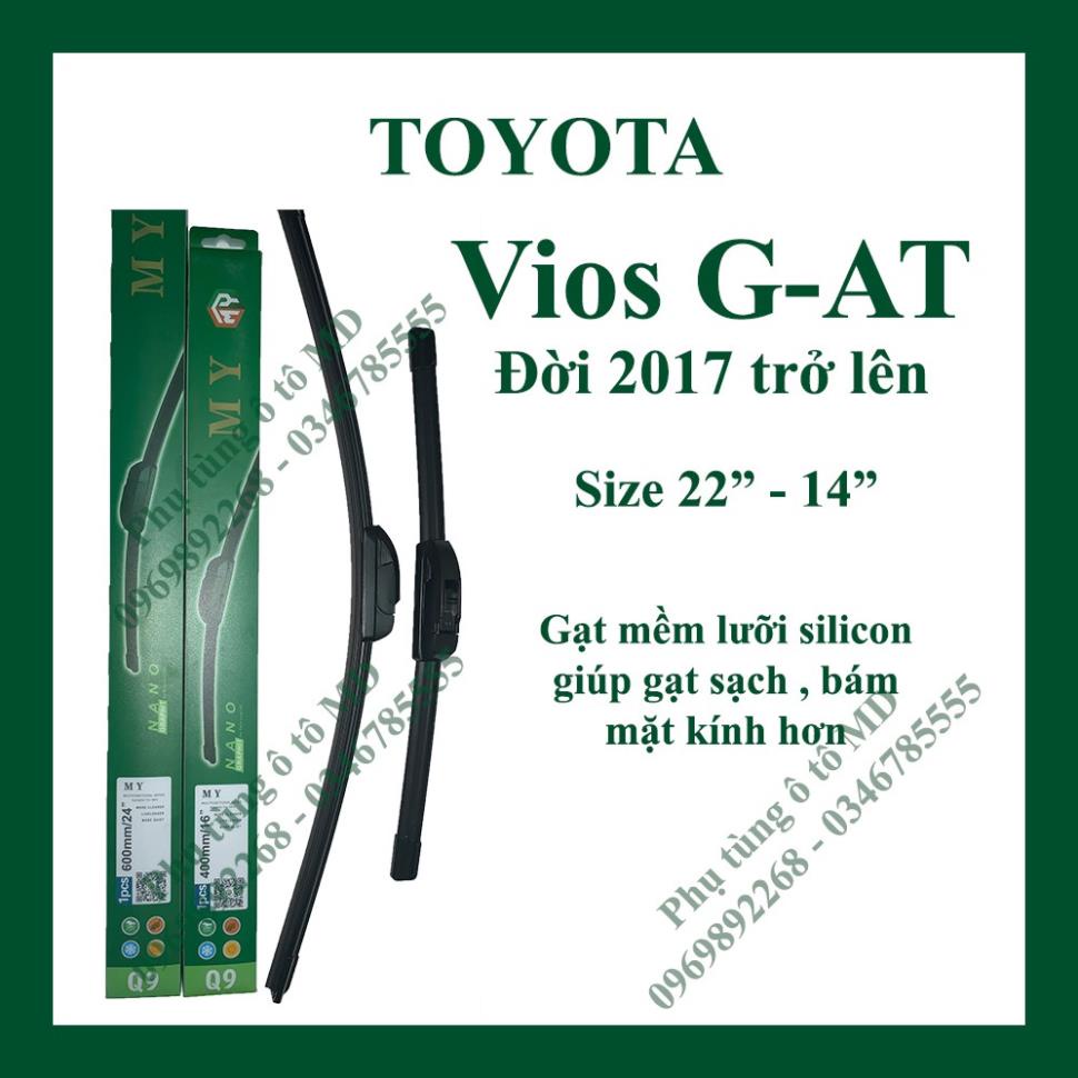 Bộ 2 Gạt mưa Toyota Vios các đời và Gạt mưa các dòng xe khác của Toyota: Yaris, Altis, Camry .