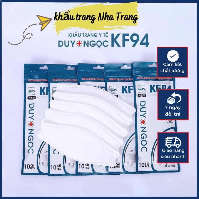 Khẩu trang KF94 Duy Ngọc kháng khuẩn, chống bụi mịn