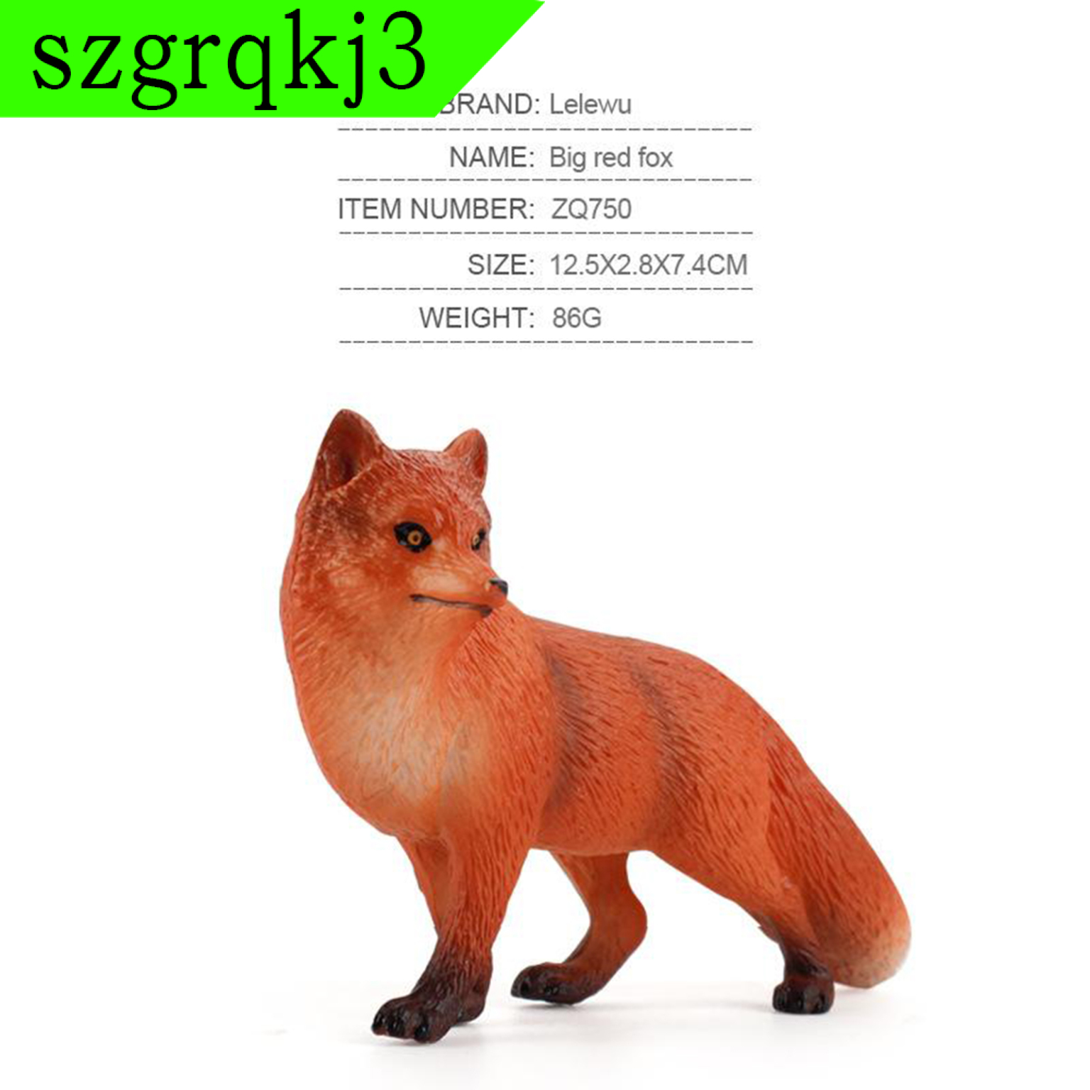 WenZhen Music 8pcs Fox Figure Figurines Wild Animal Sculpture Toy for Collector Boys Girls