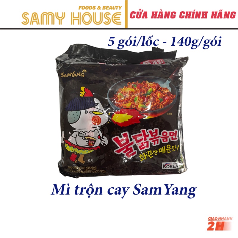 Mì Trộn Cay Samyang Hàn Quốc Lốc 5 Gói