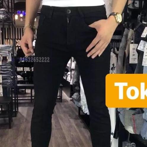 QUẦN JEAN NAM CHẤT BÒ ĐEN TRƠN NHẬP KHẨU JAPAN CJ-20,TOKYO FASHION