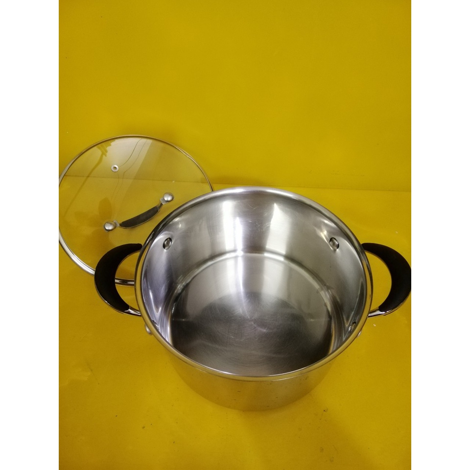 Nồi inox nội địa Nhật, size 23cm, cao 13cm (241), dùng được bếp từ